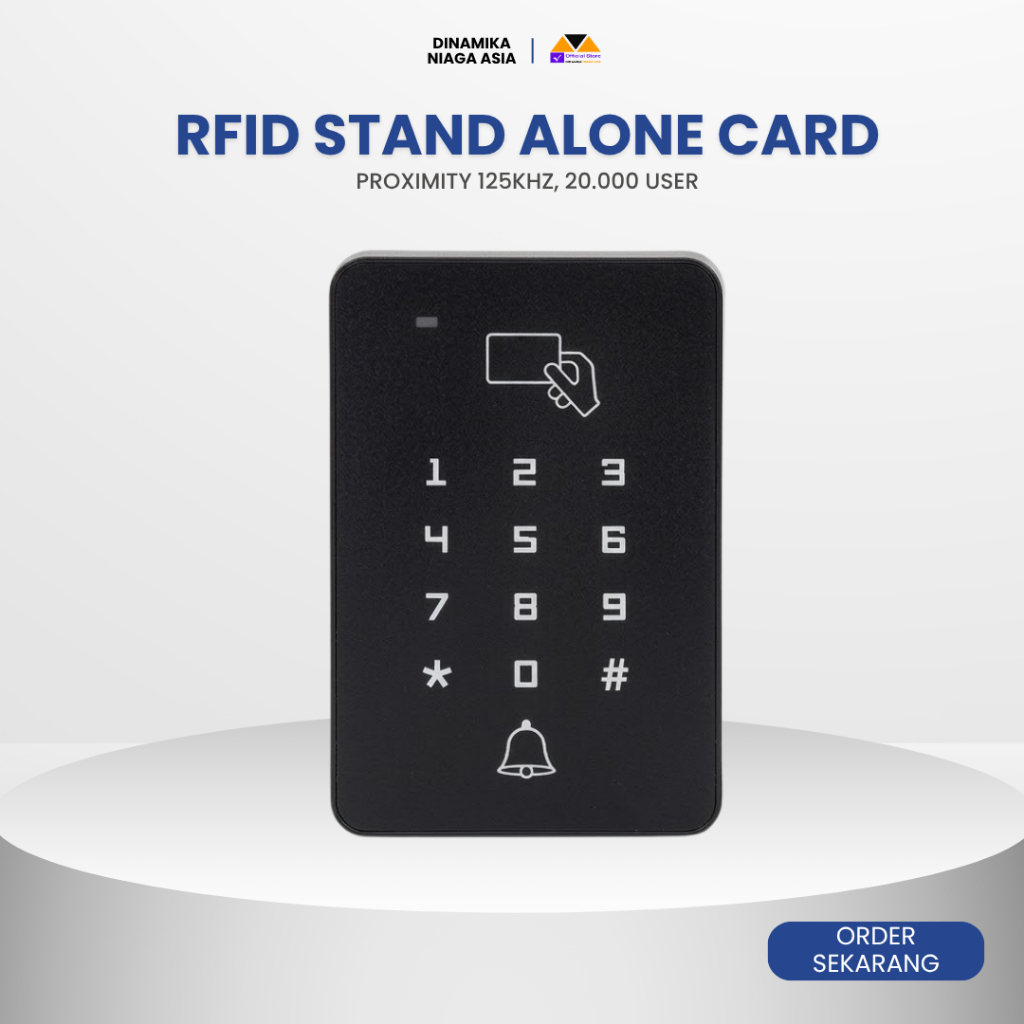 Jual RFID & Password Door Lock Access Control Support 20.000 User ...