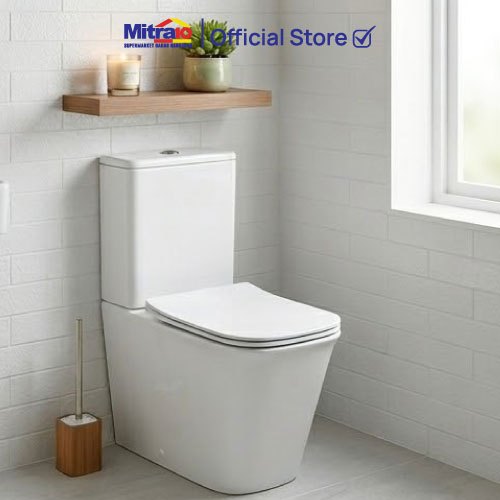 Kloset Toilet WC Duduk Tidy Figo 1222A Closet Two Piece Putih [INCLUDE PACKING KAYU]