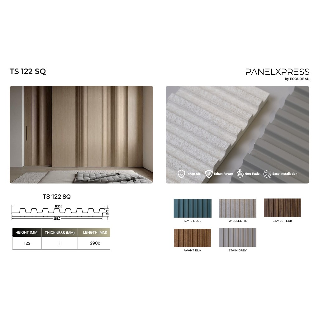 Jual PANEL EXPRESS - TS122SQ | Wallpanel dinding Kisi-kisi 2900mm ...