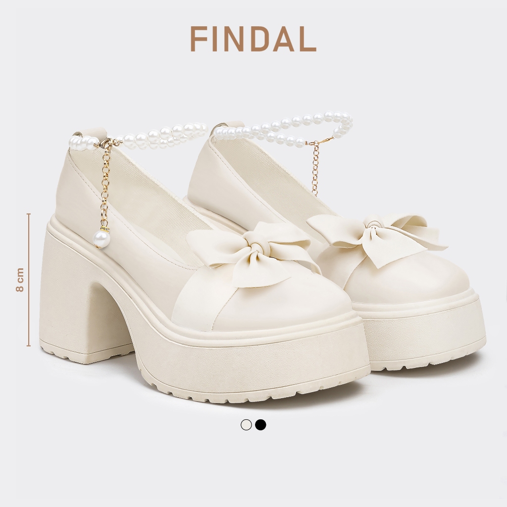 Jual FINDAL Sepatu Heels Wanita 8cm Platform Chunky KI-103 | Shopee ...