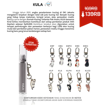 KULA The OG Liptint Shade Belle I Liptint Untuk Bibir Kering Dan Gelap Liptint Glossy Gloss