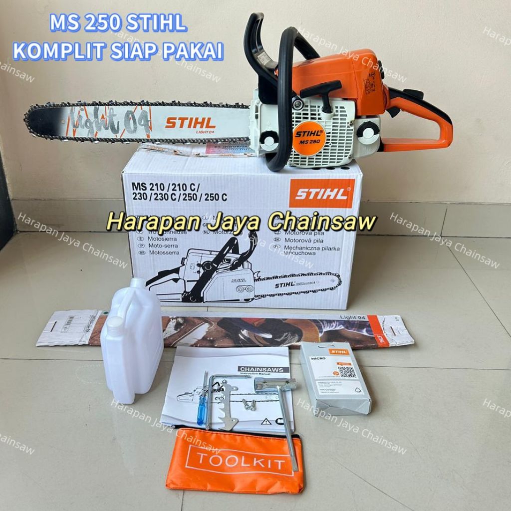 Jual Mesin Chainsaw STIHL MS 250 Berikut Bar Light 20" dan Rantai.Mesin ...
