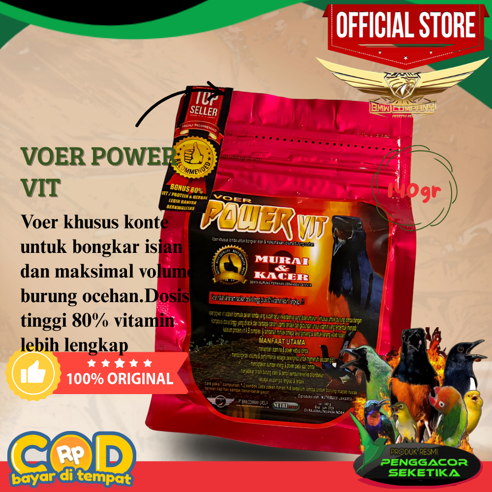 Jual VOER POWER VIT PAKAN BURUNG MURAI DAN KACER | Shopee Indonesia
