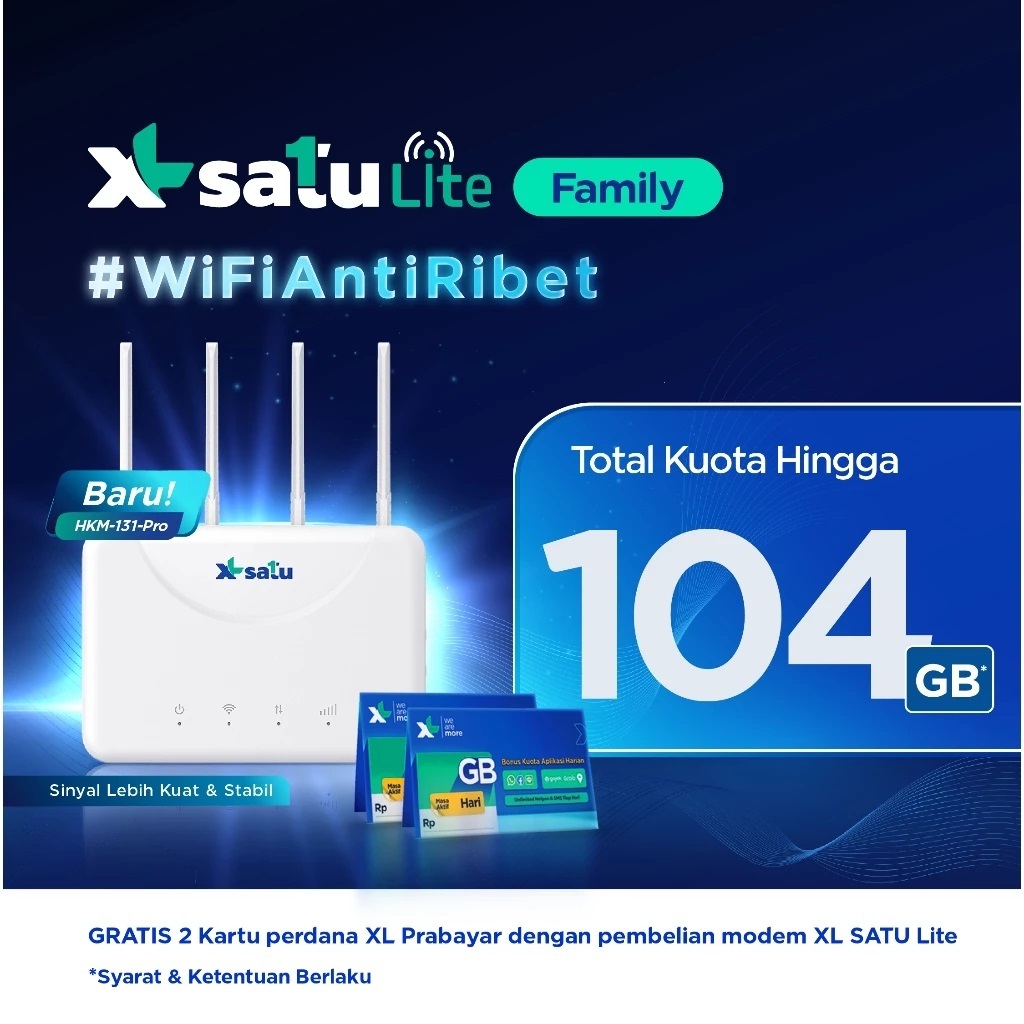 Jual Modem Router HKM131 Pro XL SATU Lite Value / Smart / Family User ...