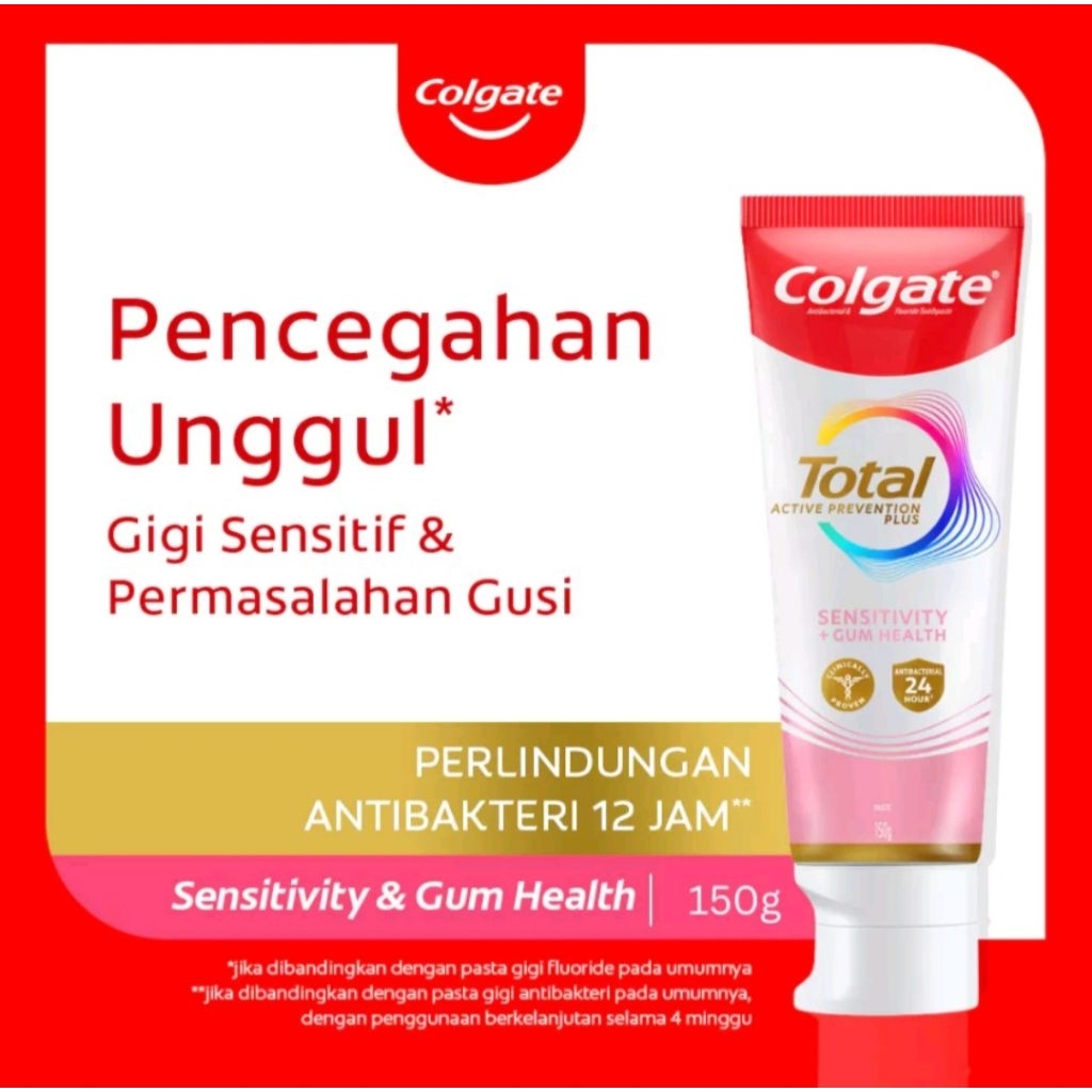 Colgate Total Sensitivity &amp; Gum Health 150g - Pasta Gigi Sensitif