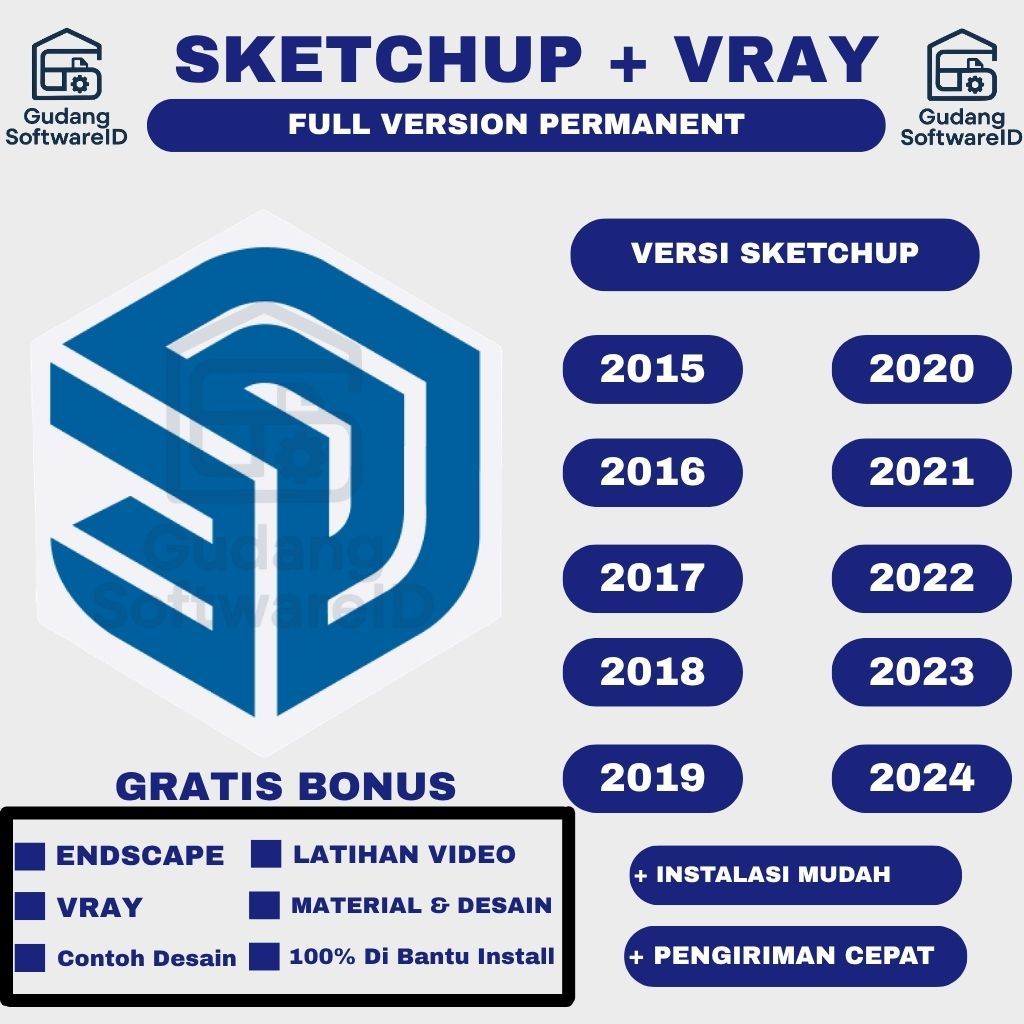 Jual SKETCHUP PRO FULL VERSION 2026 2025 2024 2023 2022 2021 2020 2019 ...