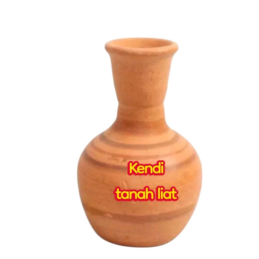 Kendi Tanah Liat Kecil, Vas Bunga Tanah Liat Klasik