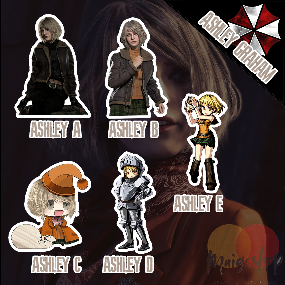 Jual Sticker Vinyl Glossy Resident Evil - Ashley Graham - Sticker ...