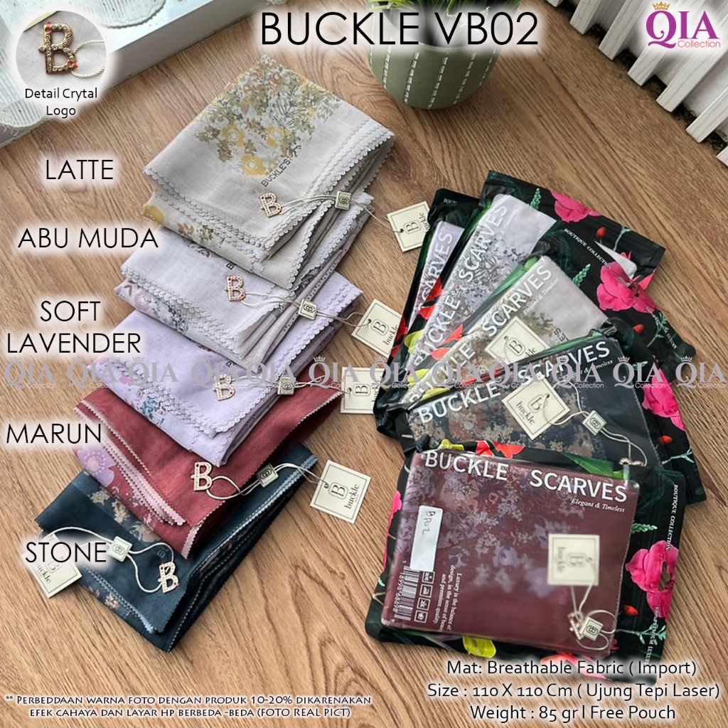 SQUARE BUCKLE & ZARYTA Kemasan Pouch (BISA BUAT SRAGAMAN)