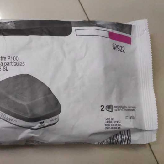 Jual 3M Acid Cartridge/Filter, 60922, P100 (isi 2 Pcs) | Shopee Indonesia