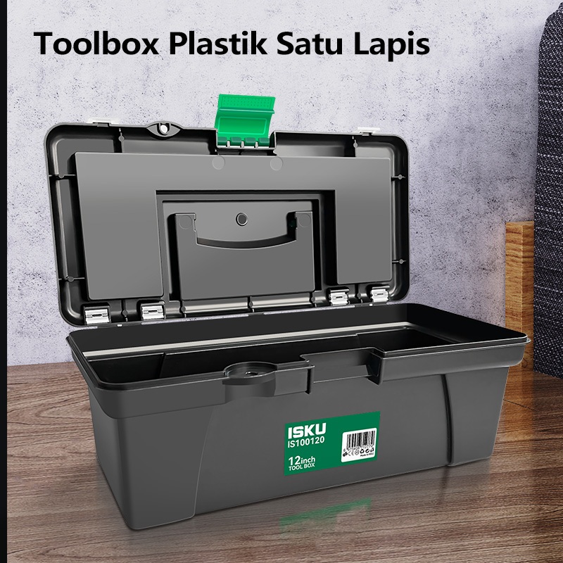 Jual ISKU Tool Box Mini 12 Inch Kotak Perkakas Plastik PP Tebal Anti ...