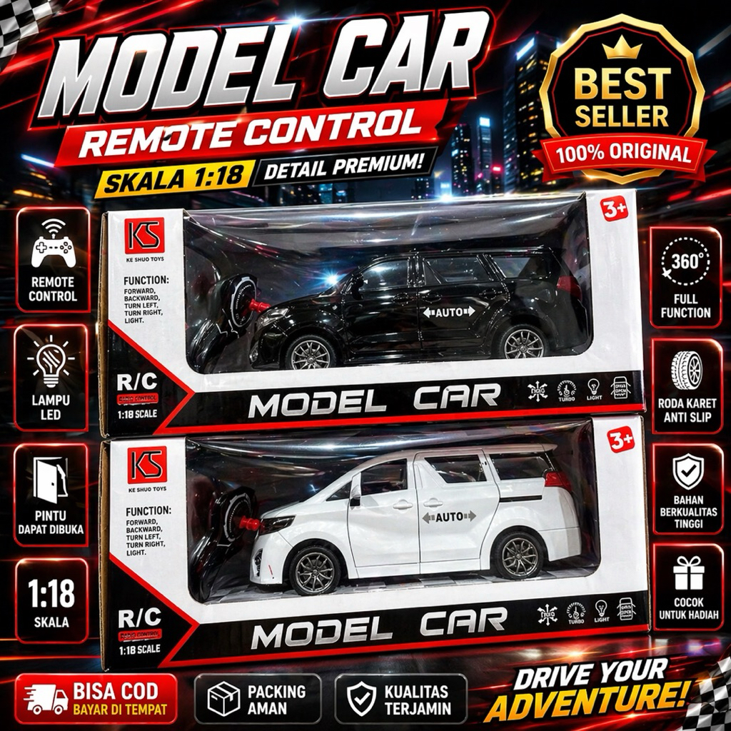 Jual MPV LUXURY RC Car 1:18 - Mobil Remote Control 2.4GHz Rechargeable ...