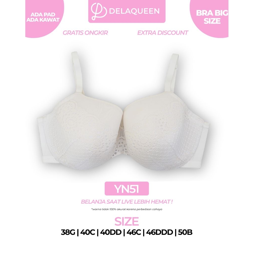 Jual Delaqueen | Bra Big Size Bra Jumbo Bh Big Size 38G 40C 40D 40DD ...