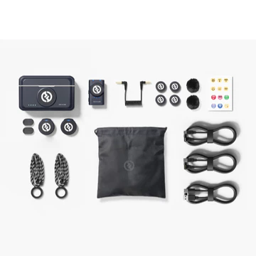 Hollyland Lark M2 Mic Wireless Kamera Handphone Mixer With Charging Case