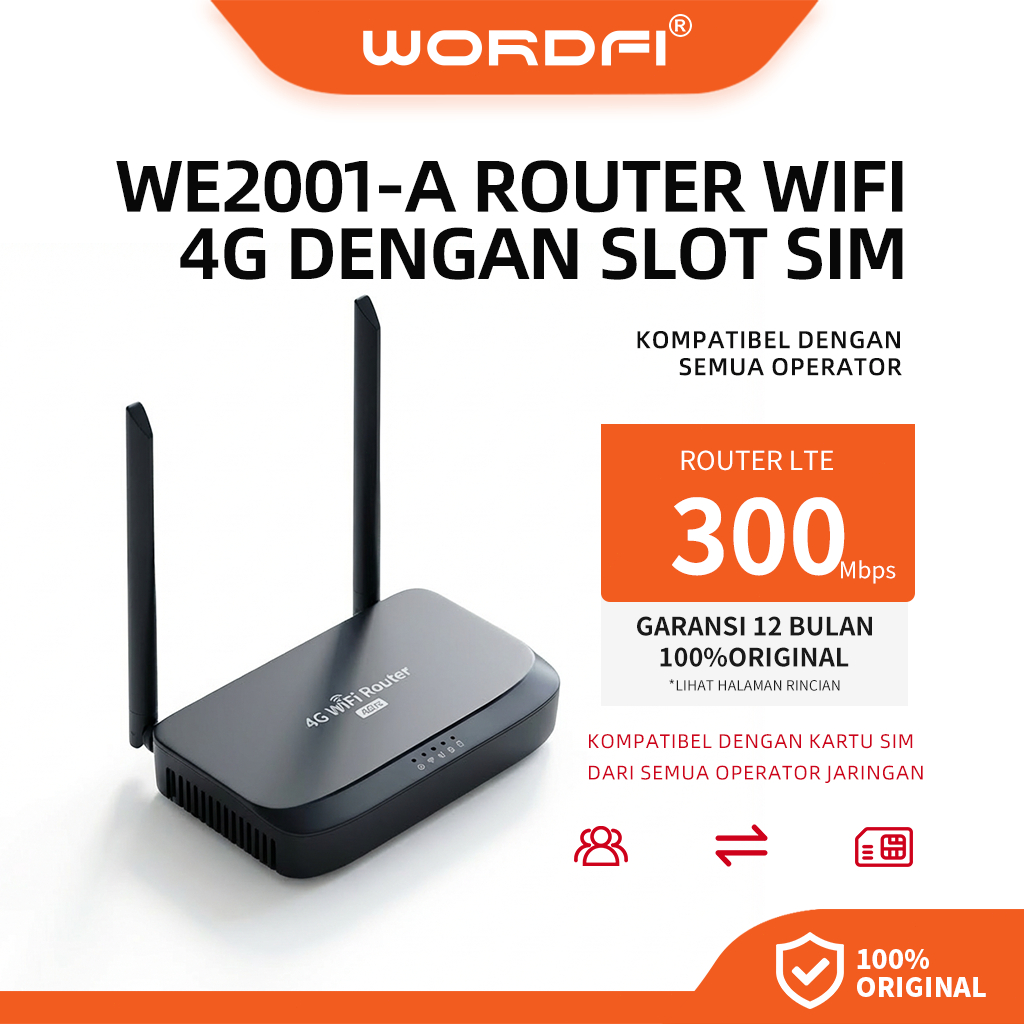 Jual WORDFI 4G/5G SIM Card Router 500Mbps Modem Wi-Fi Perpanjangan ...