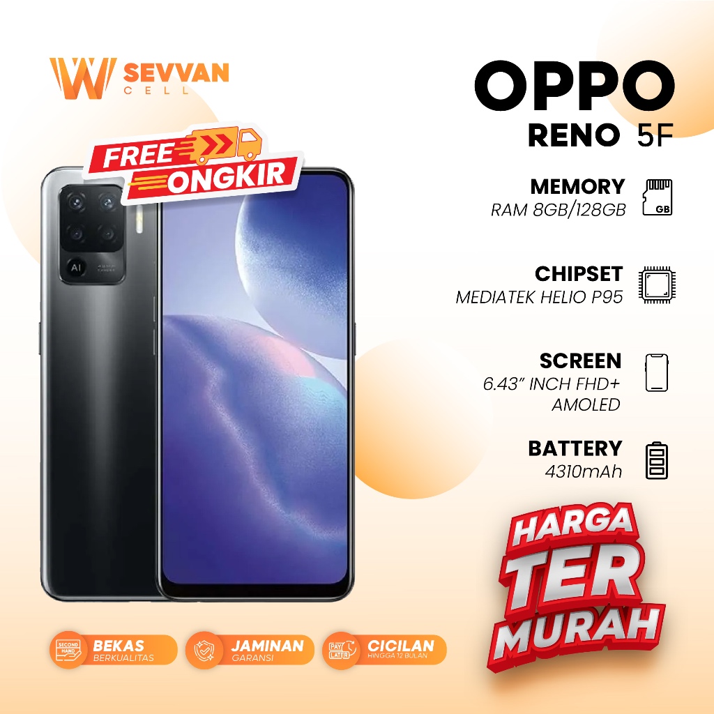 Jual Oppo Reno 5F 8/128 Terlengkap & Harga Terbaru Mei 2026 | Shopee ...