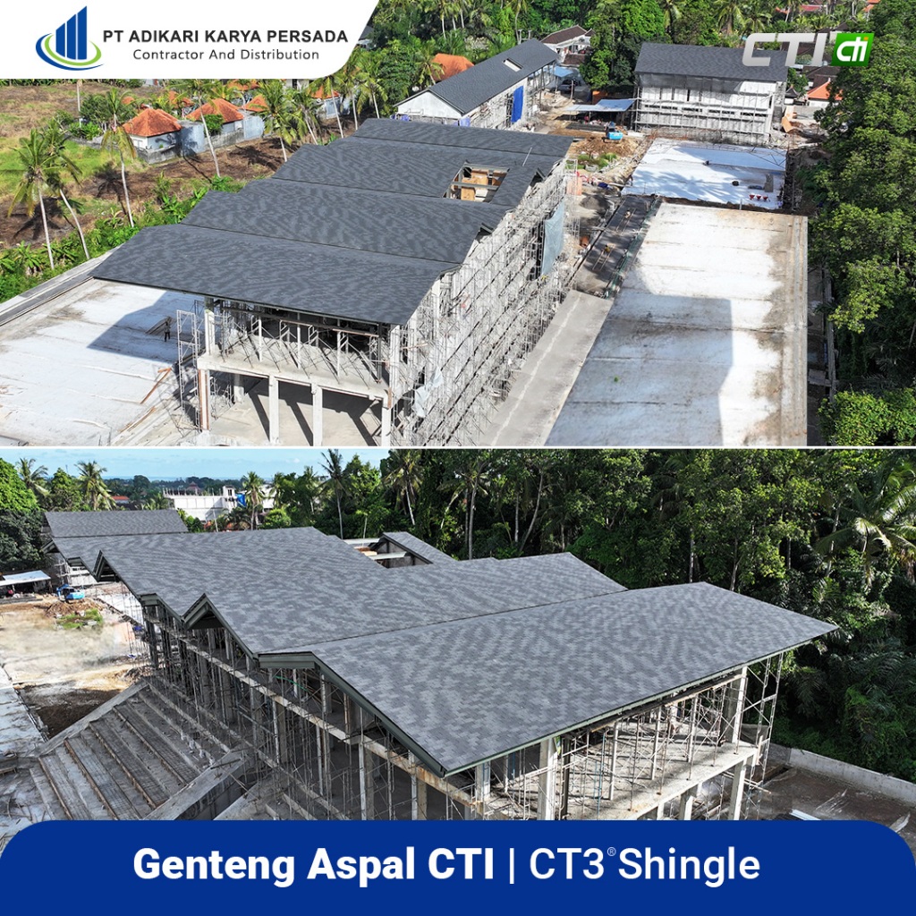 Jual Atap Bitumen CTI CT3 Genteng Aspal Shingles Genteng Bitumen ...