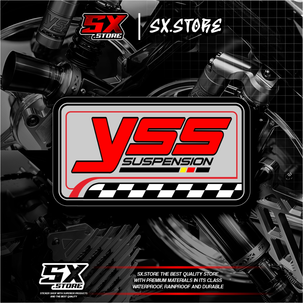 Jual Stiker Shock YSS Vinyl Hologram Tahan Lama Sticker Print Cut ...
