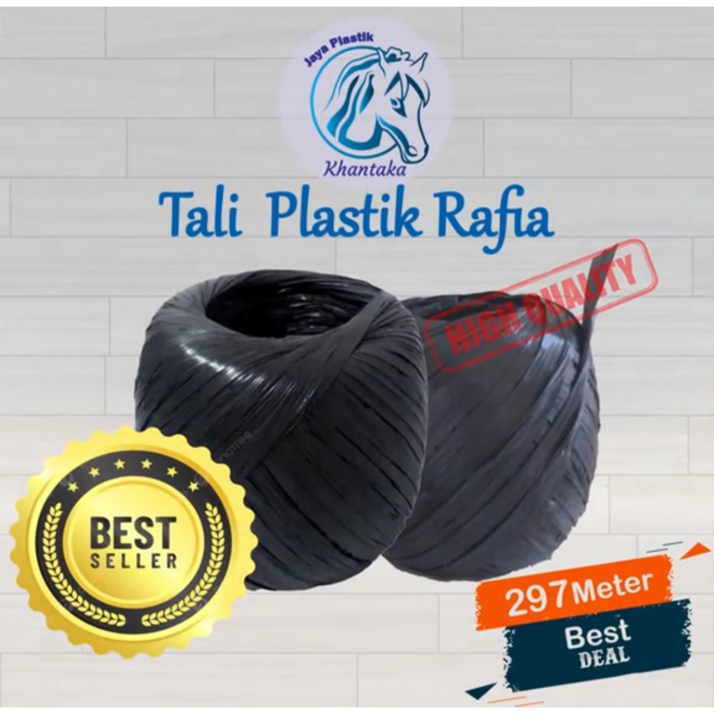 Jual Tali Rafia Hitam 1 KG (297 meter) | Shopee Indonesia