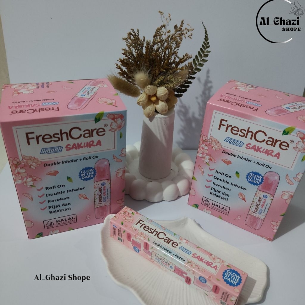 Jual FRESHCARE SMASH SAKURA 4in1 |Double Inhaler + Roll On 8 ml| ORI ...