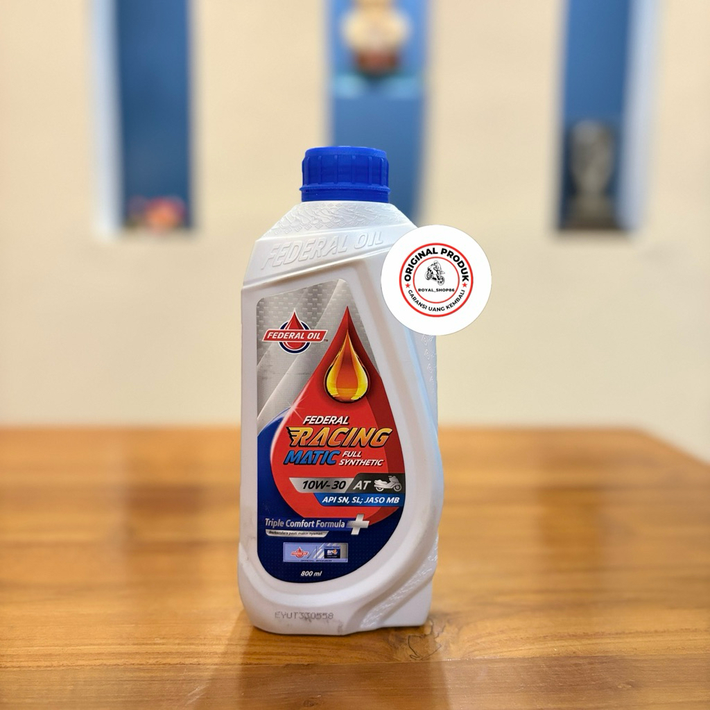 Jual OLI FEDERAL RACING MATIC SAE 10W-30 800ML 10W-40 1 LITER FULL ...