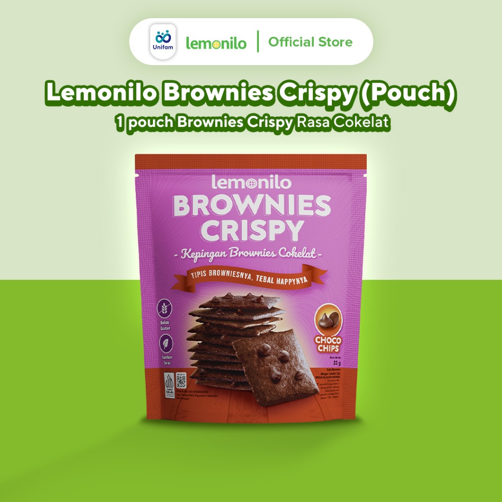 Jual Lemonilo Brownies Crispy Coklat - Brownis Kering 33gr | Shopee ...