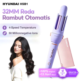 Hyundai Keriting Hair 32mm Curler Pengeriting Rambut Otomatis HSB1 Catokan Keriting Otomatis