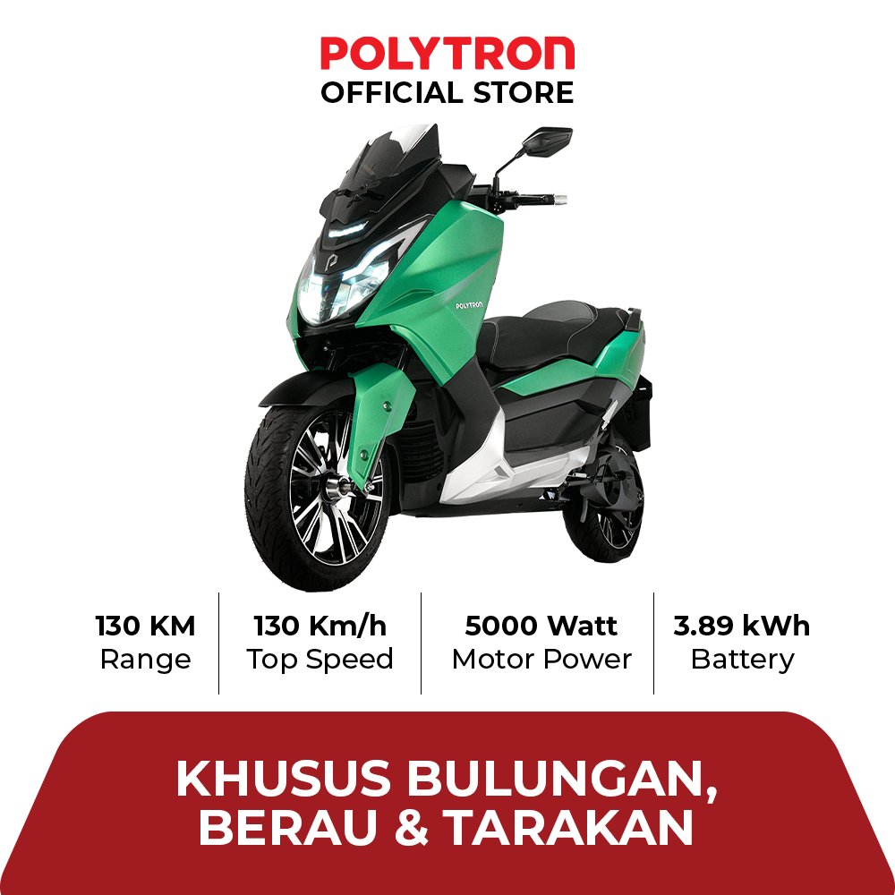 POLYTRON Fox 500 - Buy to Own - Electric Sepeda Motor Listrik - OTR Bulungan, Berau, Tarakan