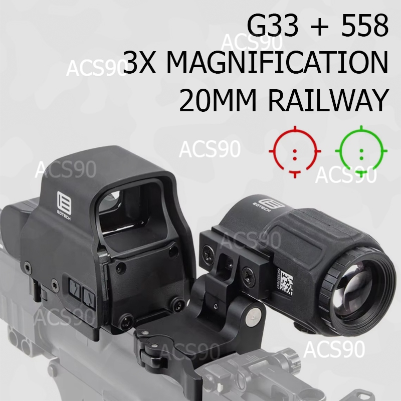 Jual EOTECH HOLOSIGHT G33 MAGNIFIER + 558 HOLOGRAPHIC SIGHT COMBO SCOPE ...