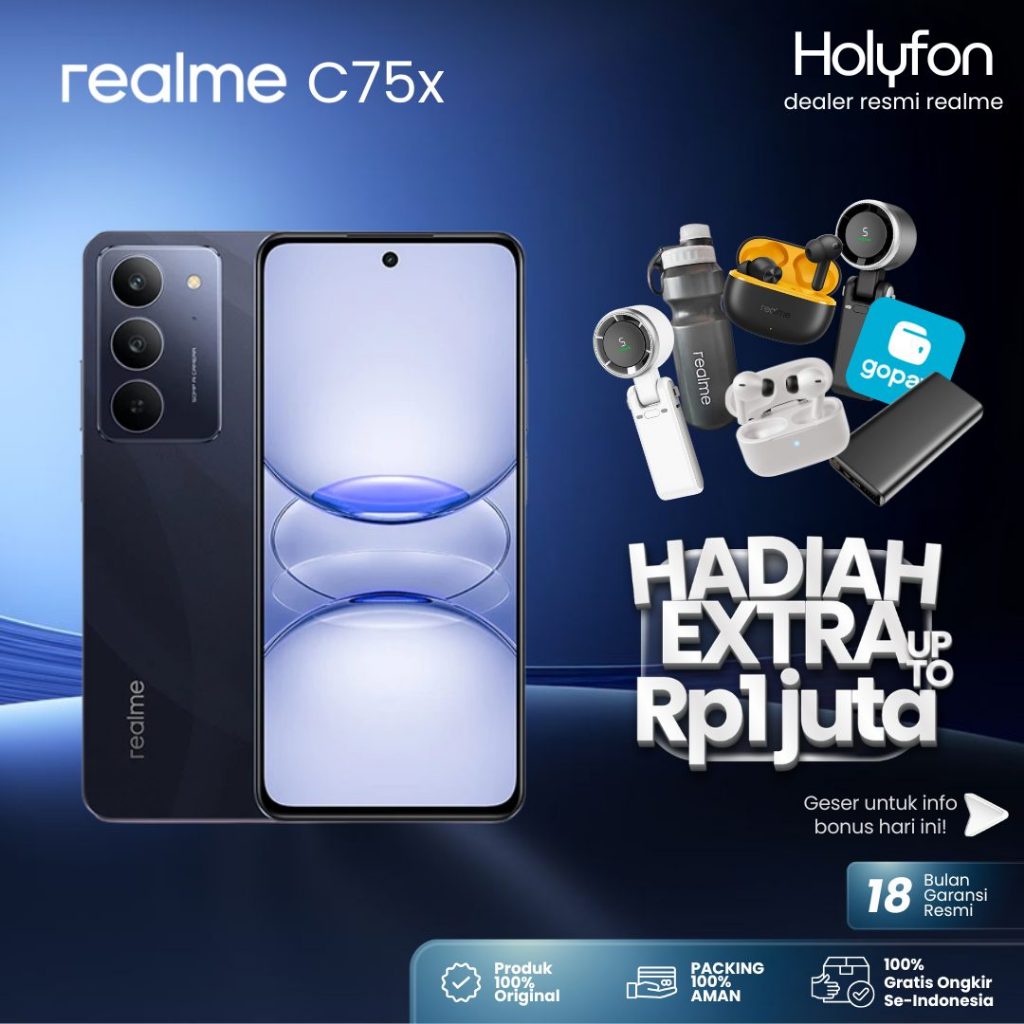 Jual realme C75x | NFC 8GB/128GB | IP69 45W Fast Charging Smartphone ...