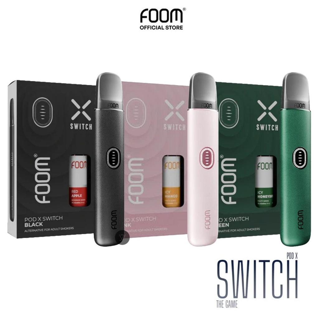 Jual [BUNDLING] - Foom X SWITCH BLACK / GREEN / PINK + Liquid Foom 15ML ...