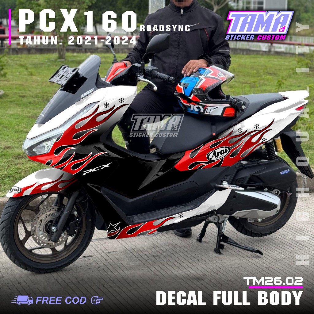 Jual Terbaru COD Sticker Decal Full Body Motor Honda Pcx 160 RoadSync ...