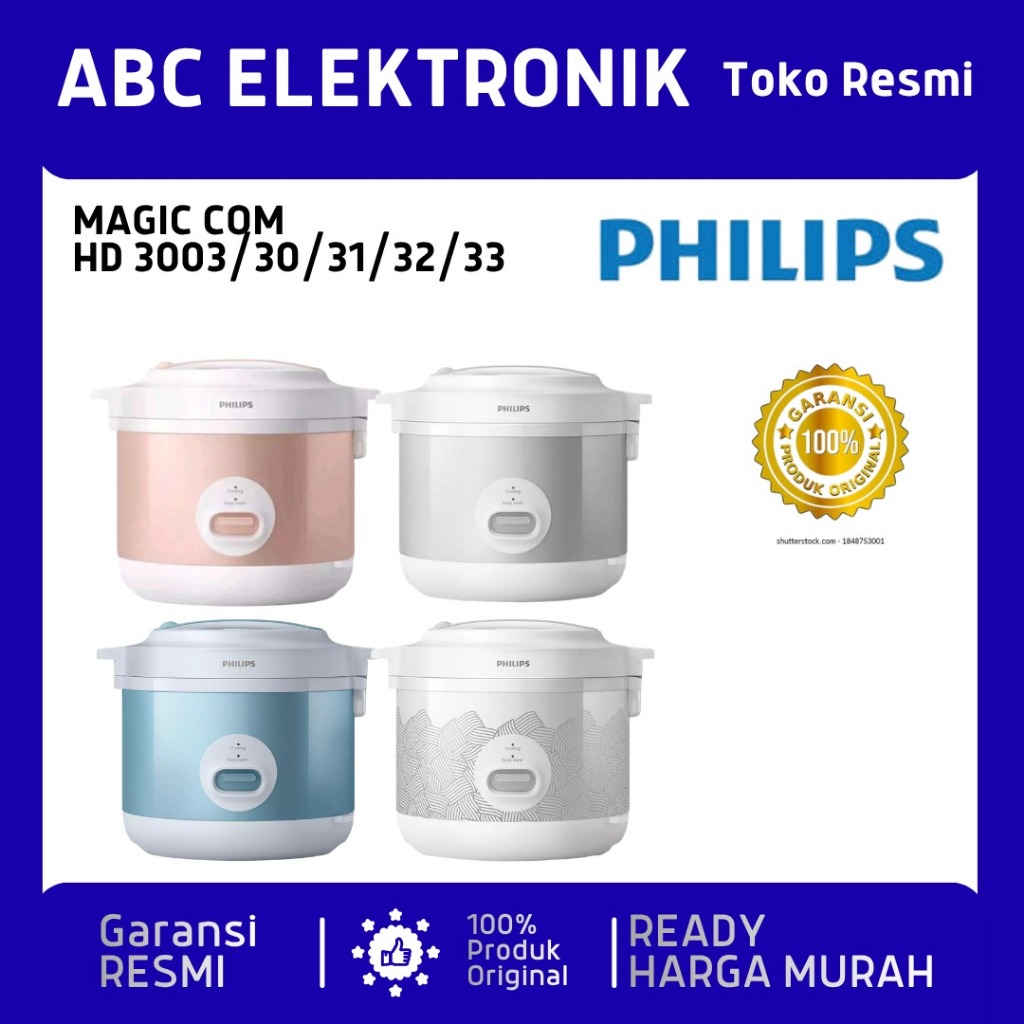 Jual Philips Rice Cooker HD-3003 - Magic Com Minimalis 1.8 Liter ...