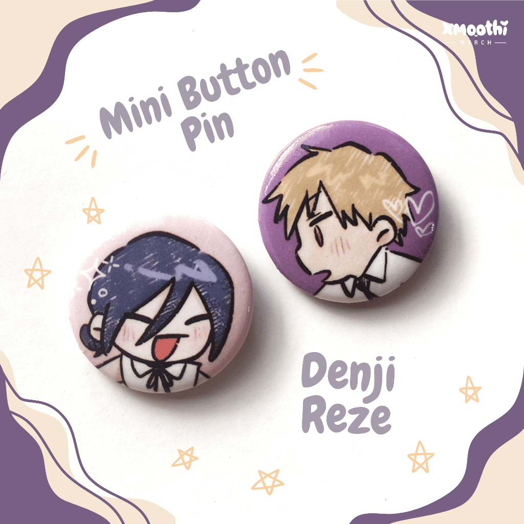 Jual DENJI REZE MINI BUTTON PIN - CHAINSAW MAN - ANIME COUPLE - CUTE ...