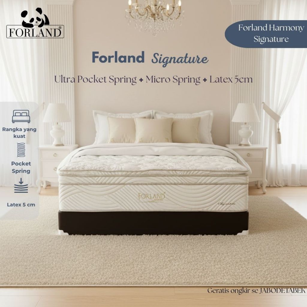 Jual Forland Signature Springbed with Microspring, Latex, Ultra Pocket ...