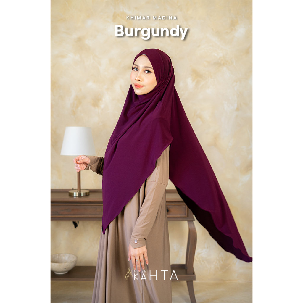Kahtahijab French Khimar Madina Umroh Haji Syari Instan Hijab Cadar Niqab Jersey Adem Lebaran