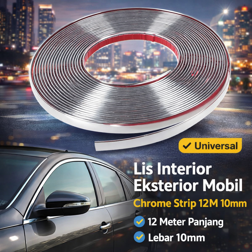 List Chrome Mobil 12 Meter | List Krom | Lis Krum | Krom Mobil Interior Eksterior Mobil