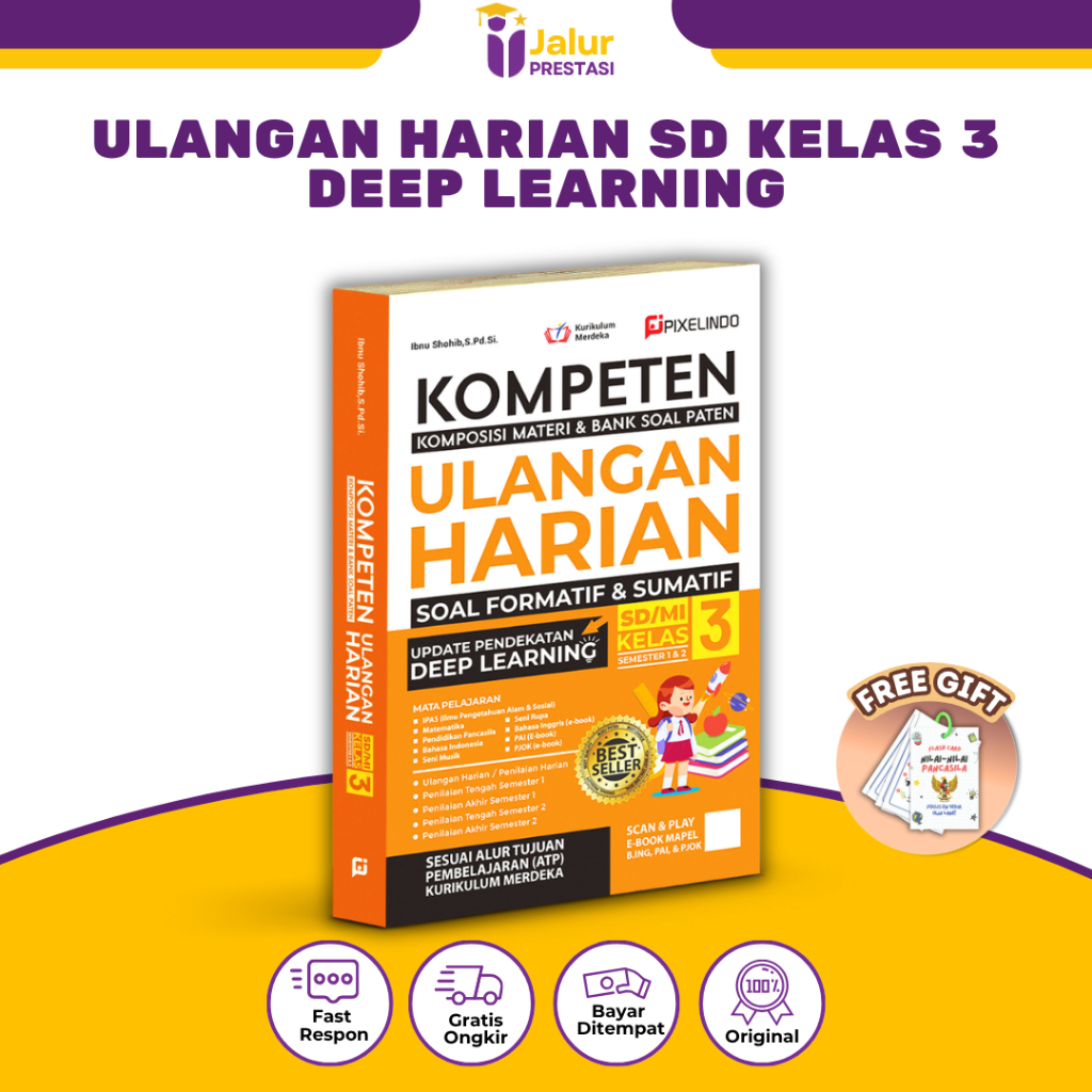 Jual Buku Kompeten Ulangan Harian Kurikulum Merdeka Kelas 3 SD/MI ...