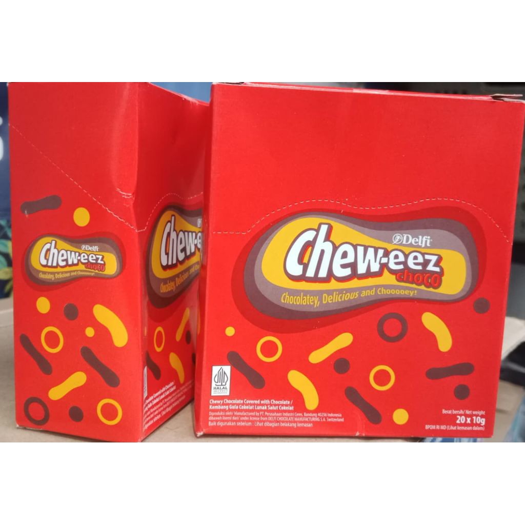 Jual 20 Pcs 200gr Delfi Cheweez Choco Cokelat Chew-eez Dan Cho Cho Bar ...