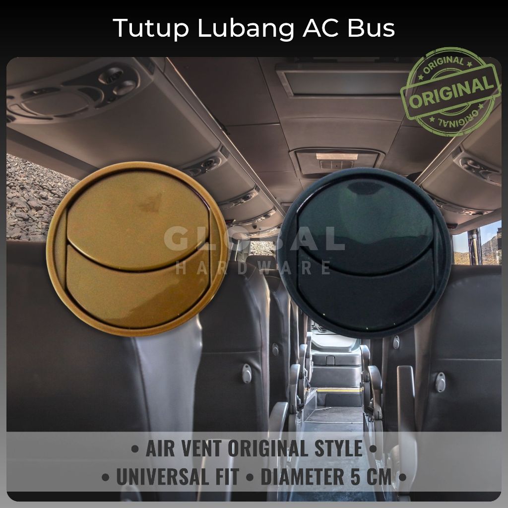 Jual Tutup Lubang AC Bus | Louver Air Vent Bulat | Kisi AC Outlet ...