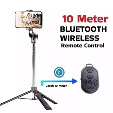 OCEANBLUE Tongsis Tripod Remote OB168 170CM Selfie Stick Konten Kreator Holder Hp Handphone