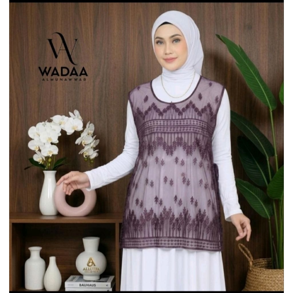 Jual WADAA Outer Vest Pendek Brukat Dewasa Model Simple Keren Bahan ...