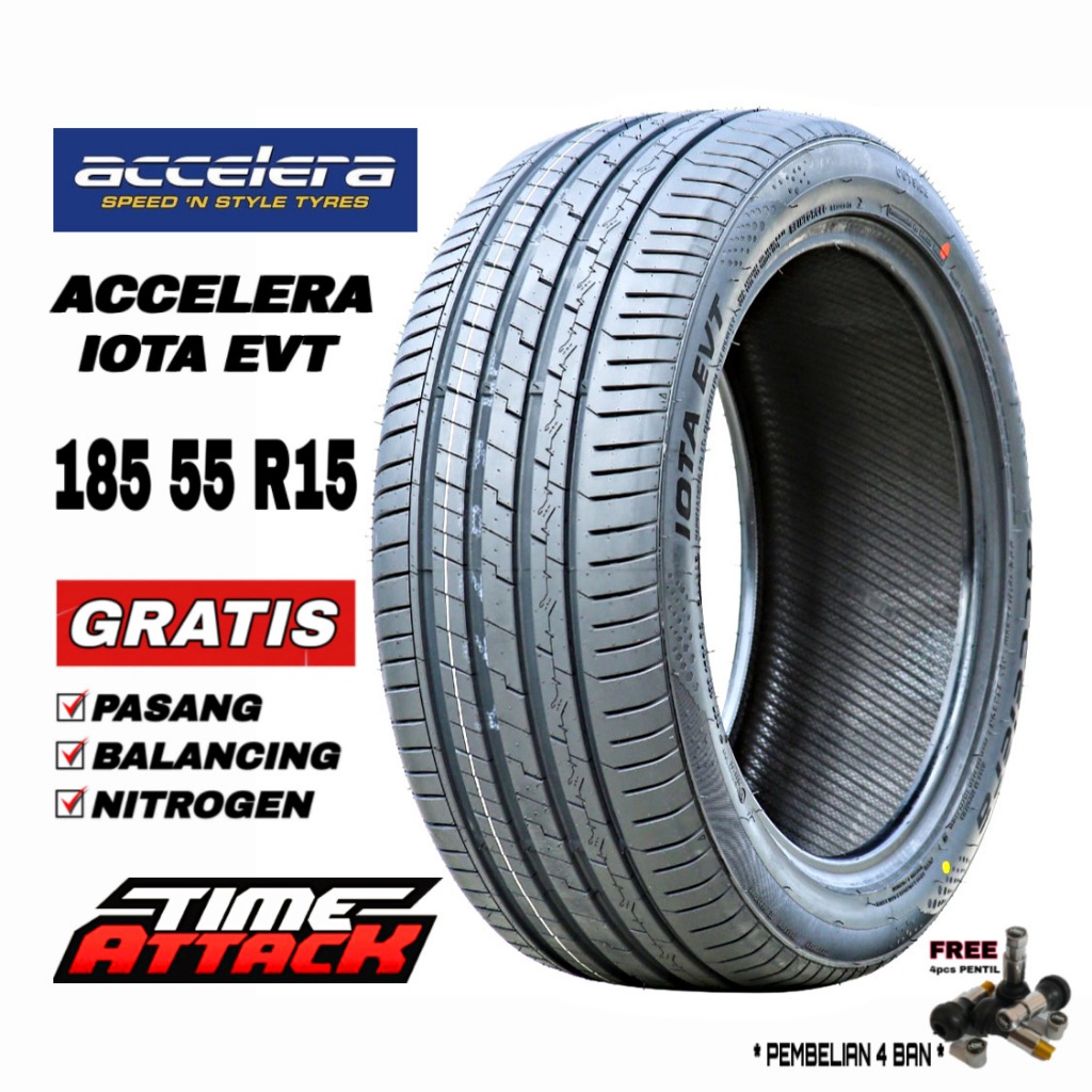 Jual BAN MOBIL R15 MERK ACCELERA IOTA EVT UKURAN 185 55 RING 15 BAN ...