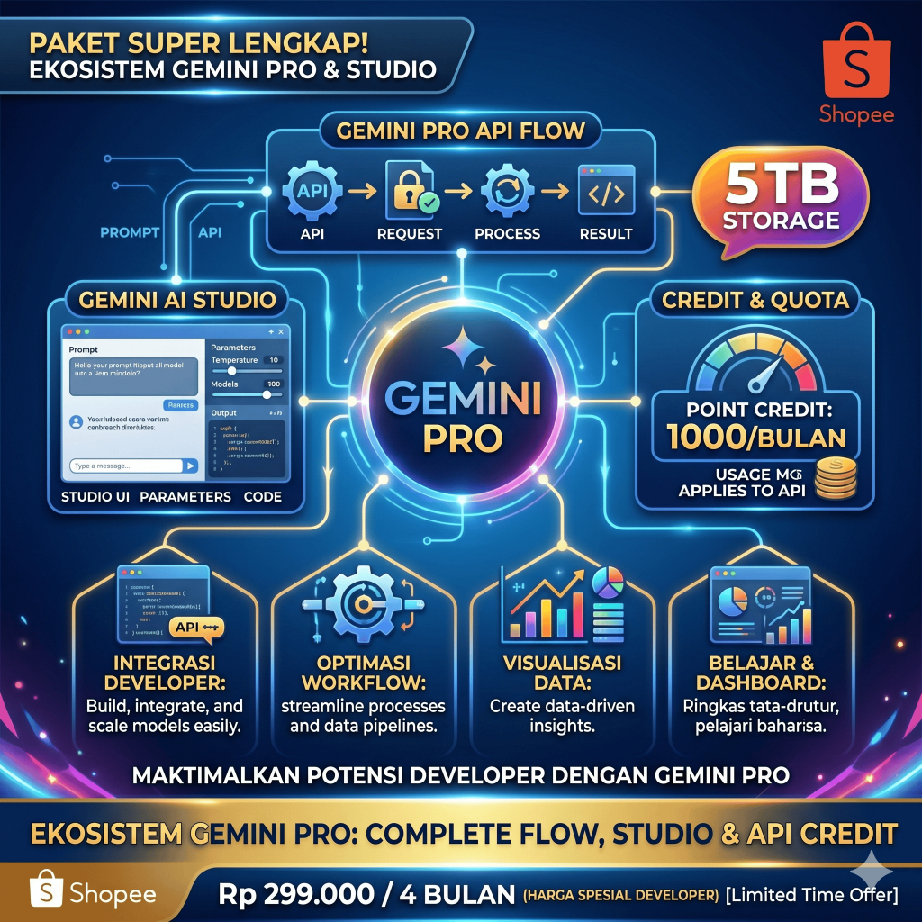 Jual GEMINI AI PRO PRIVATE HEAD 5TB | Shopee Indonesia