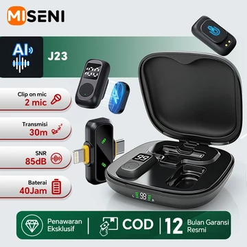 MISENI A37 K31 Pro 2 In 1 IOS TYPE C Wireless Microphone Magnetic Clip On Mic Wireless Lavalier