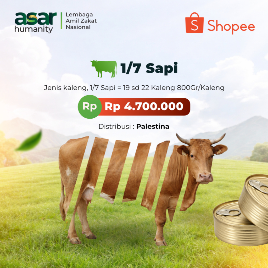 Jual ASAR Humanity - Qurban 1/7 Sapi Afrika - Siap Qurban 2026 | Shopee ...