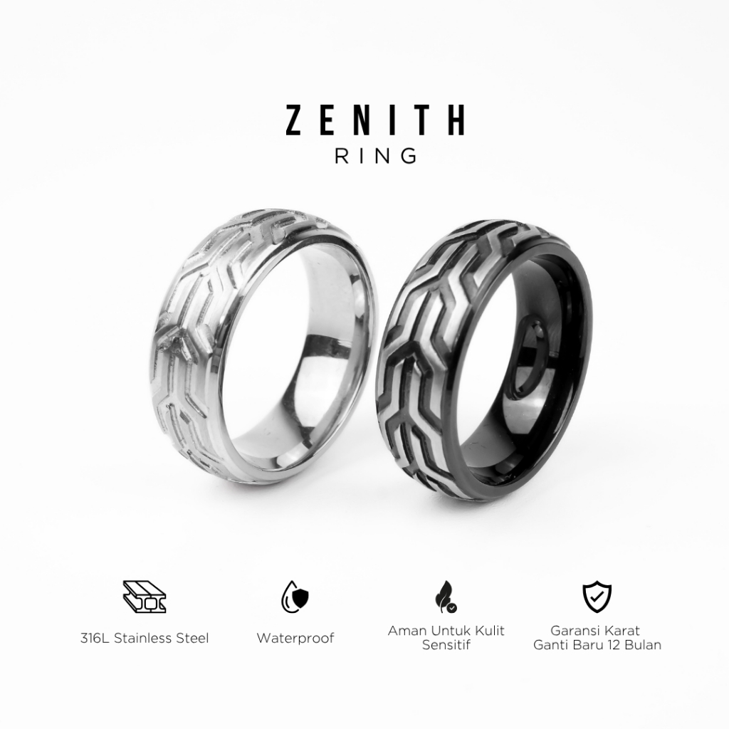 Jual PROJECT NINETYSEVEN - Zenith Ring - Cincin Pria Wanita Titanium ...