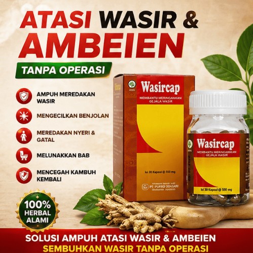 Obat Ambeyen Hemorrhoid Herbal Atasi Benjolan Wasir Luar Dalam & Susah BAB Penghilang Sakit Anus
