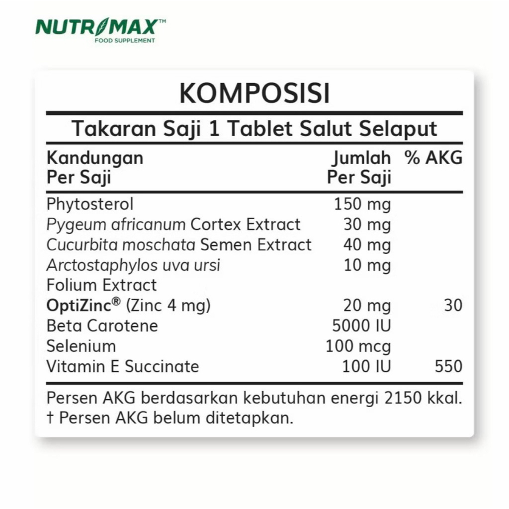 Jual Nutrimax Prost Care 30 Tablet / Untuk Kesehatan Prostat | Shopee ...