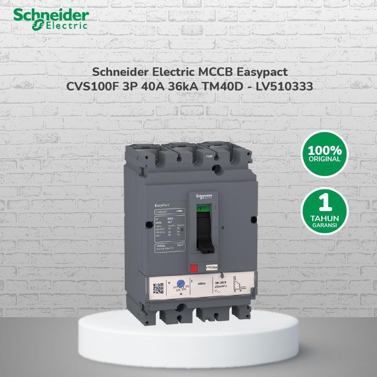 Jual Schneider Electric MCCB Easypact CVS100F 3P 40A 36kA TM40D ...